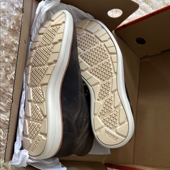 Red Wing Steel Toe Slip Resistant Work Boots Shoes Brown - Picture 13 of 16